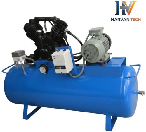 Harvantech HVD204D 5HP 500 LB Piston Air Compressor with Genuine Elgi Double Piston Head