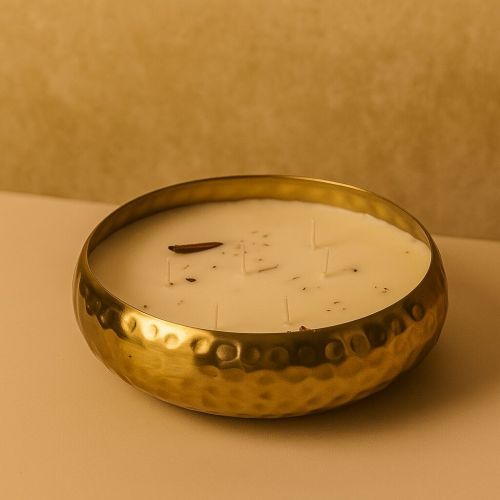 Glossy Beeswax Candles, Shape : Round