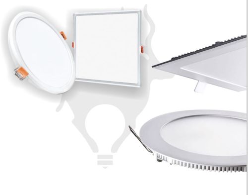 Polycarbonate LED Down Light Panel, Shape : Square & Round