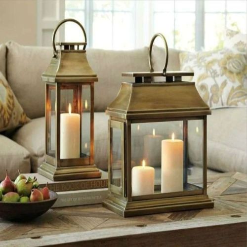 Alloy Metal Free Standing Candle Holder Set