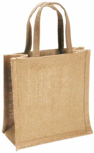 Plain Brown Jute Shopping Bag for Grocery, Tote