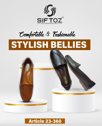 Ladies Genuine Leather Belly Shoes Office, Casual, Daily Wear