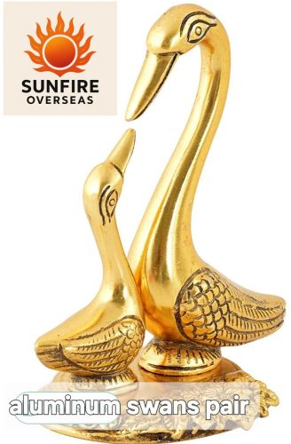 Swan Pair, Color : Golden