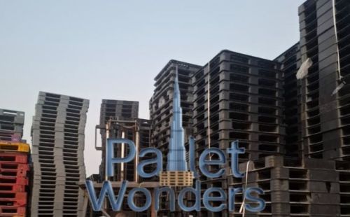 Polished Dubai Plastic Pallet, Color : Brown