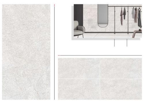 Classy Grey Glossy Marble Wall Tiles 600x1200mm