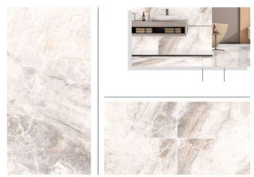 Polished Glazed Vitrified Floor Tiles 600x1200mm for Flooring
