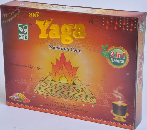 Gugal Yaga 2 in 1 Sambrani Cup, Color : Brown, Brand Name : Stk