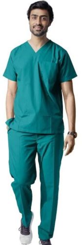 Cotton Plain Scrub Suit M, XL, Technics : Machine Made