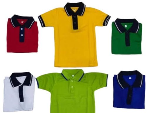 Cotton Polyester School T-Shirts, Sleeves Type : Half Sleeves