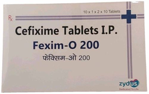 Fexim O 200mg Cefixime Tablet, Packaging Type : Box for Antibiotic