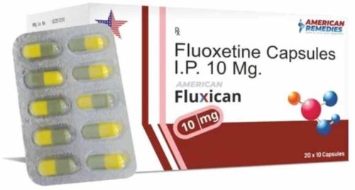 Fluxican Fluoxetine Capsule, Packaging Type : Box