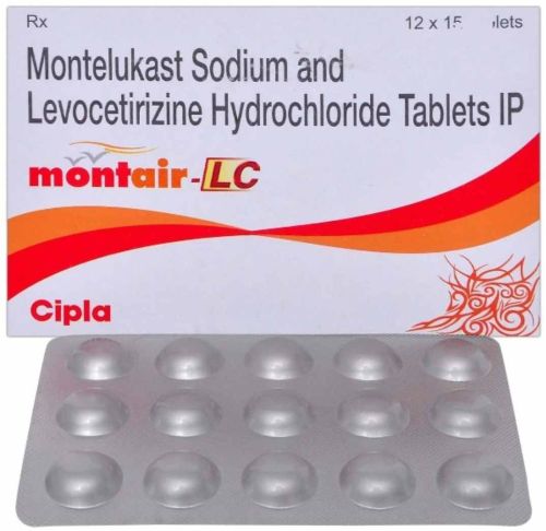 Montair Lc Montelukast Levocetirizine HCL Tablet for Allergy Relief