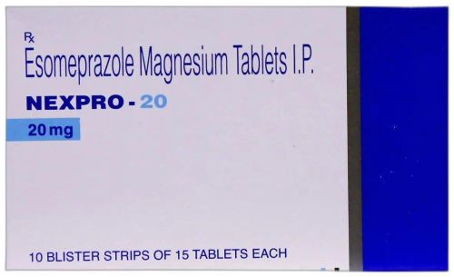 Nexopro 20mg esomeprazole tablet, Packaging Type : Box