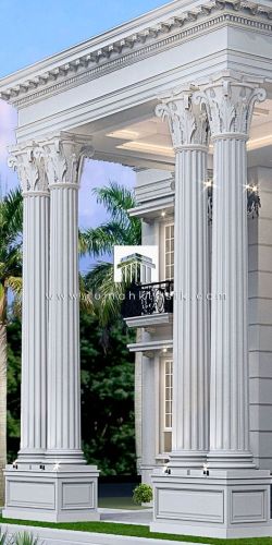 Polished GRC Columns, Color : Grey, Length : 6-7 Feet