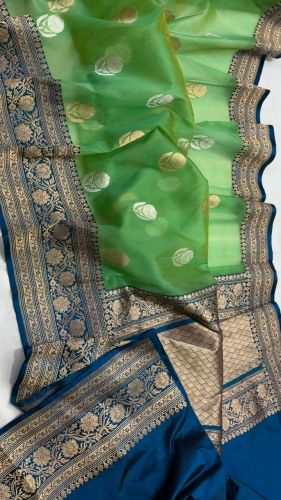 Ladies Mashru Border Kora Saree Wedding, Festive, Cultural