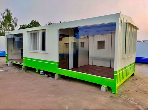 Polished Portable Office Container, Color : Grey, Green