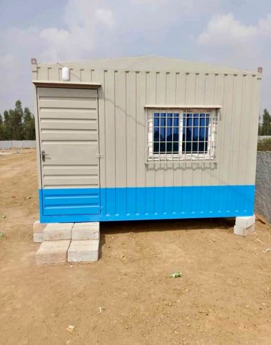 Polished Prefabricated Sheet Portable Security Cabins 4x4