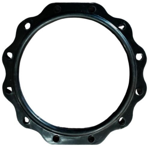 Rubber Gasket 12 Hole EPDM Design, Color : Black