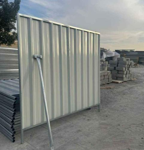 Coated Wall Fence, Color : Silver for Home, Roads, Stadiums