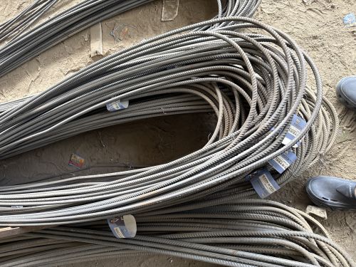 Mild Steel TMT Bar, Length : Typically 12 Meters for Construction