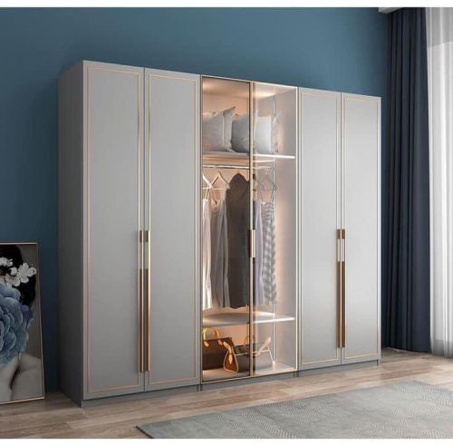 Polished Wooden Modular Wardrobe