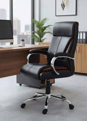 Leather Executive Chairs, Color : Black