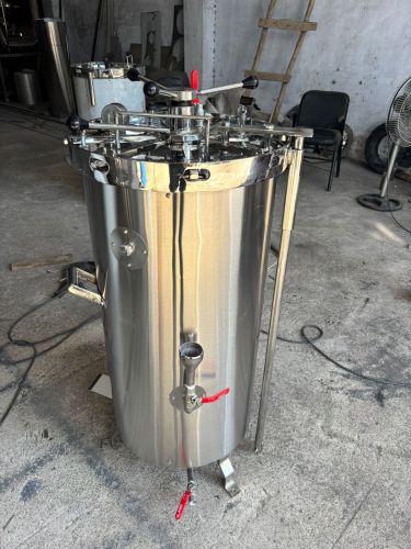 Stainless Steel Vertical Autoclave, Color : Silver