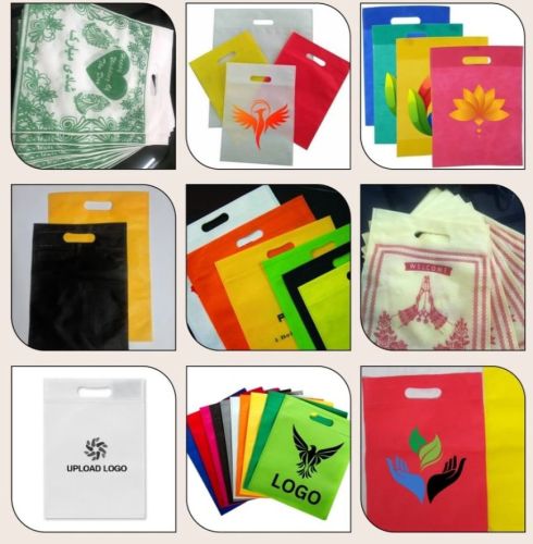 Non Woven Printed D Cut Bags, Color : Assorted Standard