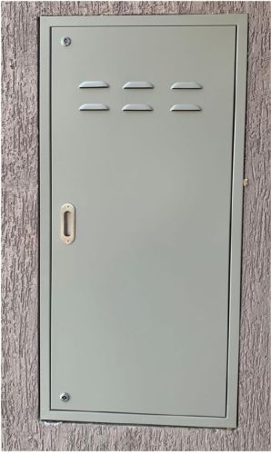 Plain Polished Iron Shaft Doors, Color : Silver