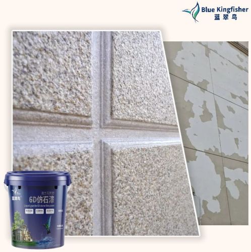 Natural Polished Liquid Granite Stone Paint for Exterior wall surface