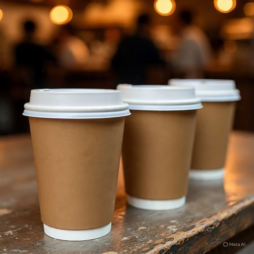 Plain Paper Cups, Color : Brown