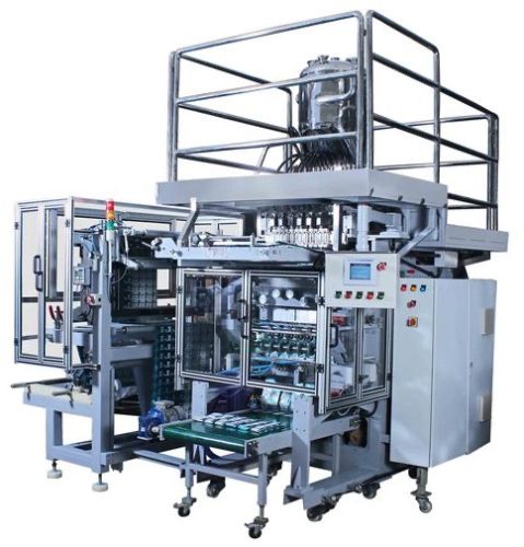 Stainless Steel Automatic Pouch Packing Machine, Color : Silver
