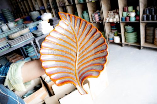 Plain Leaf Plate, Color : Brown for Serving Food