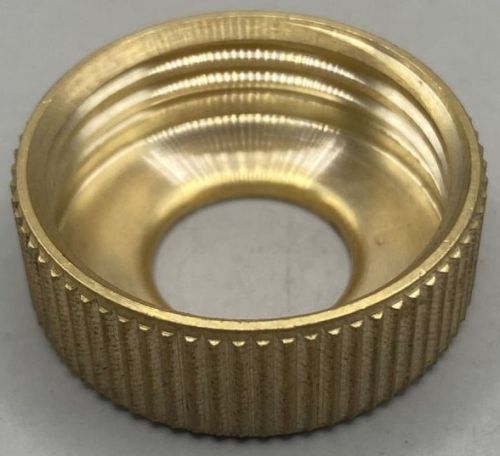 Polished Brass Knurling Caps, Color : Golden Standard for Industrial