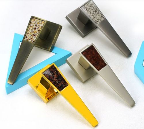 V Shape Stylish Zinc Mortise Door Handle