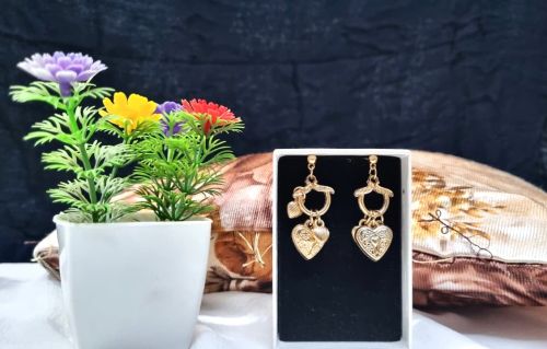 Artificial Earrings, Color : Yellow Antique