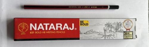 Natural Wood Natraj Pencil, Color : Black, Red for Drawing, Writing