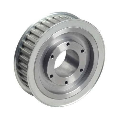 Polished Stainless Steel Timing Belt Pulley, Color : Silver