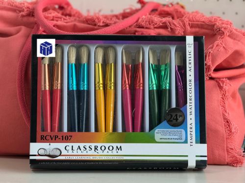 Pig' hair \horse hair Aluminium Oil Paint Brushes 8inch