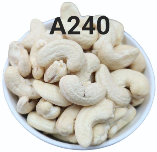 A240 Whole Cashew Nuts, Color : Cream