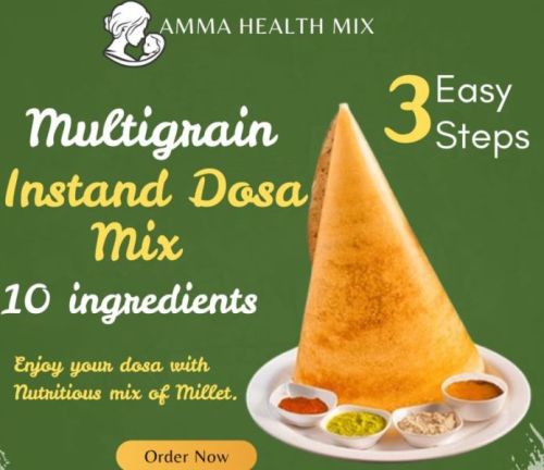 Natural Amma Multi Millet Instand Dosa Mix, Color : Creamy