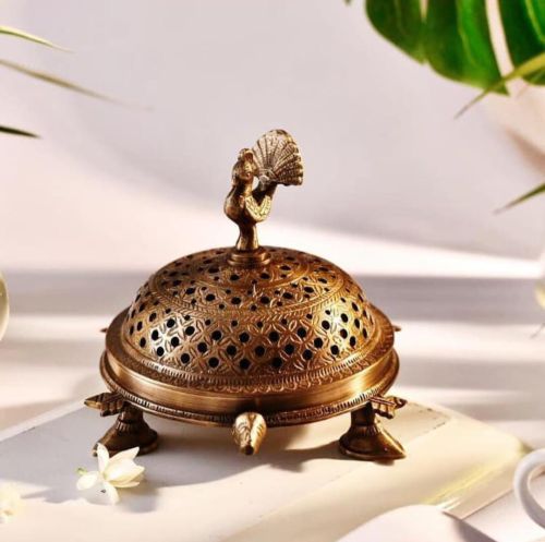 Brass Incense Burners, Color : Brown