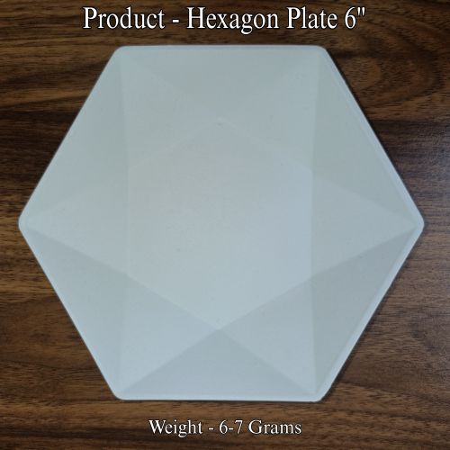 Bagasse Disposable Plate 6inch, Color : Natural