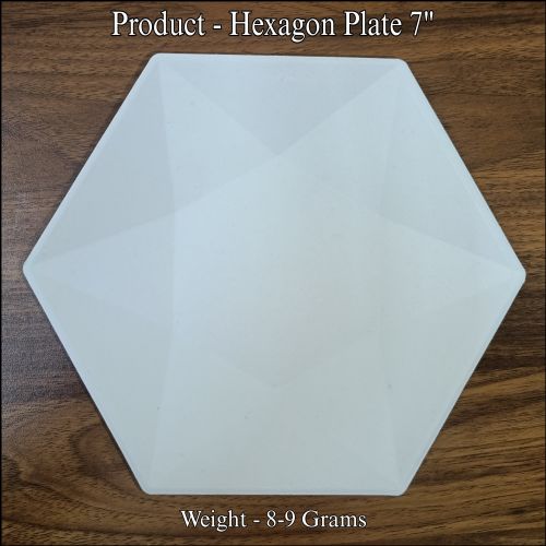 Bagasse Disposable Plate 7inch, Color : Natural