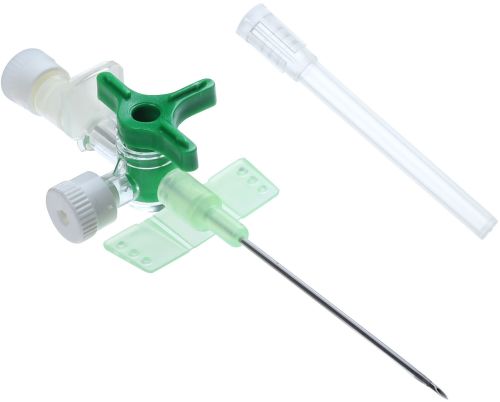 IV Cannula With Integrated 3 Way Stop Cock