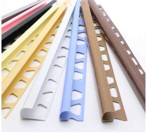 Plain Aluminum PVC Tiles Trim, Color : Multicolor