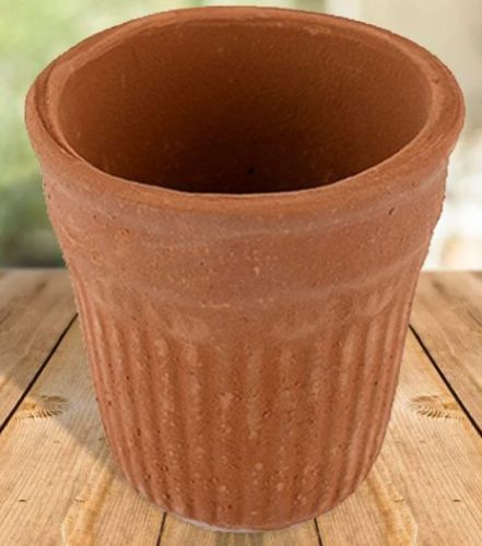 Handmade Clay Kullad, Color : Reddish Brown