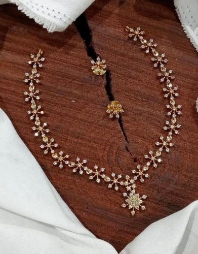 Brass Imitation Jewelry, Color : Golden Festival Wear