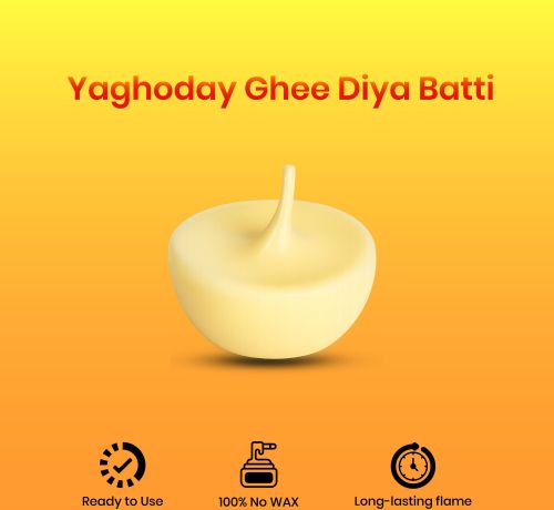 Ghee Batti, Color : White, Brand Name : Yagyoday