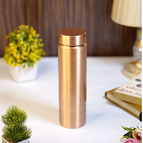 Metals Bazar Plane Pure Copper Water Bottle, Shape : Cylandrical
